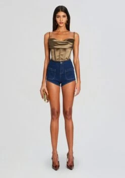 Kasen Top -LUCY Clothing Shop Ecommerce Crop 24 02 16 KASENTOP MAESHORT MILITARYGREEN 1619 ECOMM