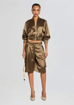 Mae Cargo Short -LUCY Clothing Shop Ecommerce Crop 24 02 16 WESJACKET MAESHORT MILITARYGREEN 2020 ECOMM