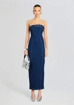 Aaliyah Dress -LUCY Clothing Shop Ecommerce Crop 24 02 29 AALIYAHDRESS DEEPSEA 0190 ECOMM