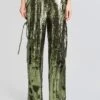 André Cargo Sequin Pant -LUCY Clothing Shop Ecommerce Crop 24 02 29 ANDREPANT MILITARYGREENSEQUIN 0991 ECOMM