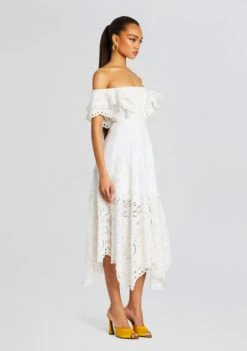 Sheen Long Dress -LUCY Clothing Shop Ecommerce Crop 24 02 29 LONGDRESS SHEEN IVORYLOLITA 1610 ECOMM