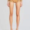 Tru Embellished Knit Short -LUCY Clothing Shop Ecommerce Crop 24 02 29 MALIJACKET TRUSHORTS GOLDMETALLICNUDE 1427 ECOMM