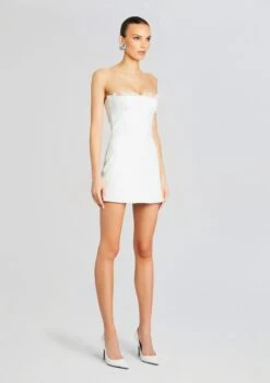 Amberly Leather Dress 9 Amberly Leather Dress -LUCY Clothing Shop Ecommerce Crop 24 02 29 NOYAJACKET AMBERLYDRESS OPTICWHITE 1653 ECOMM