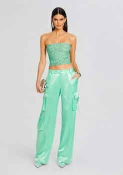 Kala Sequin Top -LUCY Clothing Shop Ecommerce Crop 24 03 12 KALATOP ANDREPANT PISTACHIO 0280 ECOMM 3e2e1247 1b1b 483f a2ee 1fca7b152f64