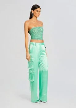 Kala Sequin Top -LUCY Clothing Shop Ecommerce Crop 24 03 12 KALATOP ANDREPANT PISTACHIO 0318 ECOMM 08ae456f fd43 4ce0 85cb bead015de0df