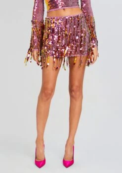 Nicola Sequin Crochet Skirt