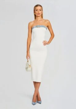 Blanche Knit Denim Dress 11 Blanche Knit Denim Dress -LUCY Clothing Shop Ecommerce Crop 24 03 13 BLANCHEDRESS WHITECOASTLINE 0456 ECOMM