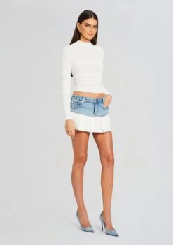 Blossom Mini Skirt -LUCY Clothing Shop Ecommerce Crop 24 03 13 BLOSSOMMINISKIRT COASTLINE 1921 ECOMM