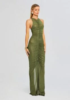 Marsann Embellished Dress -LUCY Clothing Shop Ecommerce Crop 24 03 13 MARSANNDRESS MILITARYGREEN 2170 ECOMM