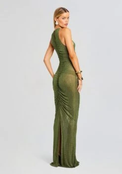 Marsann Embellished Dress -LUCY Clothing Shop Ecommerce Crop 24 03 13 MARSANNDRESS MILITARYGREEN 2177 ECOMM