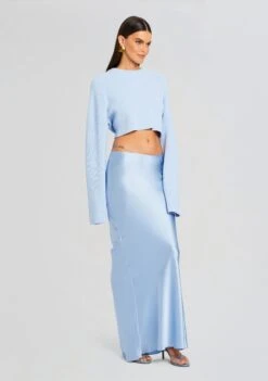 Lucinda Sweater -LUCY Clothing Shop Ecommerce Crop 24 03 13 SILVANASKIRT DAPHKNITCARGO LUCINDASWEATER ICEBLUE 1754 ECOMM
