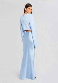 Lucinda Sweater -LUCY Clothing Shop Ecommerce Crop 24 03 13 SILVANASKIRT DAPHKNITCARGO LUCINDASWEATER ICEBLUE 1760 ECOMM