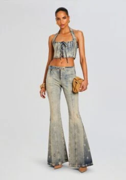 Bandit Denim Top -LUCY Clothing Shop Ecommerce Crop 24 03 26 BANDITTOP DREAMPANT AMALFI 1516 ECOMM