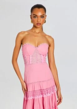 Monnet Long Dress -LUCY Clothing Shop Ecommerce Crop 24 03 26 LONGDRESS MONNET ROSEQUARTZ 2192 ECOMM