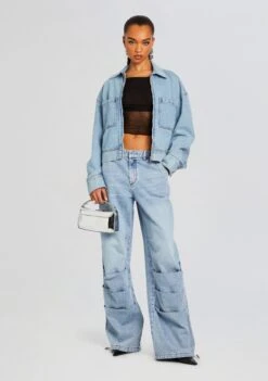 Chelle Ruched Jean -LUCY Clothing Shop Ecommerce Crop 24 03 27 CHELLEJEAN COASTLINE 2705 ECOMM