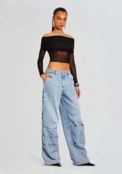 Chelle Ruched Jean -LUCY Clothing Shop Ecommerce Crop 24 03 27 CHELLEJEAN COASTLINE 2728 ECOMM