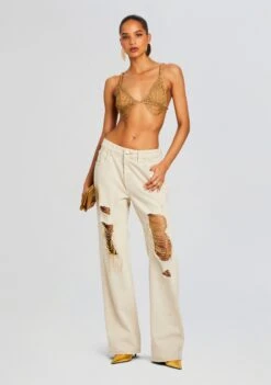 Pyla Chain Bra 11 Pyla Chain Bra -LUCY Clothing Shop Ecommerce Crop 24 03 27 PYLABRA TANNINGOLD KAILEEPANT WHITEGOLD 2458 ECOMM