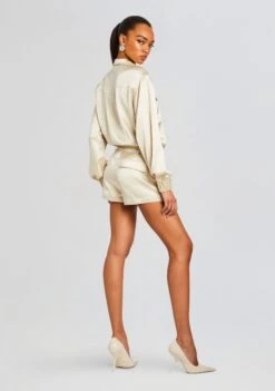 Rosanna Romper -LUCY Clothing Shop Ecommerce Crop 24 03 27 ROSANNAROMPER CHAMPAGNE 1277 ECOMM