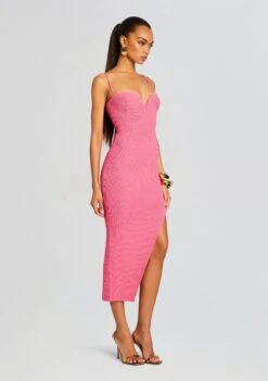 Dominique Knit Midi Dress -LUCY Clothing Shop Ecommerce Crop 24 04 16 DOMINIQUEDRESS WATERMELON 2040 ECOMM