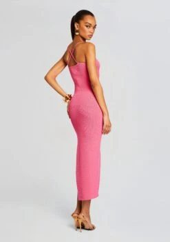 Dominique Knit Midi Dress -LUCY Clothing Shop Ecommerce Crop 24 04 16 DOMINIQUEDRESS WATERMELON 2044 ECOMM