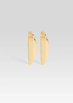 Oval Earring -LUCY Clothing Shop Ecommerce Crop OvalEarrings Gold 3 ECOMM