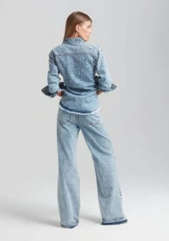 Bronte Wide Leg Crystal Embellished Jean -LUCY Clothing Shop Ecommerce Crop Retrofete Ecomm set2 Look13 1901