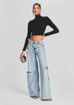 Brooks Embellished Chiffon Top -LUCY Clothing Shop Ecommerce Crop Retrofete eComm 220803 Set2 SHOT 21 3113