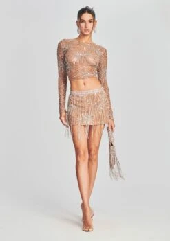 Beatrix Sequin Skirt -LUCY Clothing Shop Ecommerce Crop Retrofete eComm 220803 Set2 SHOT 30 4363