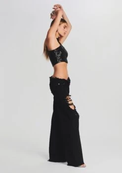 Ollie Wide Leg Jean -LUCY Clothing Shop Ecommerce Crop Retrofete eComm 220830 Shot 29 0079