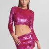 Leanne Feather Sequin Top -LUCY Clothing Shop Ecommerce Crop Retrofete eComm 220830 Shot 33 0067