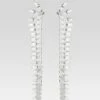 Snake Skin Crystal Earrings -LUCY Clothing Shop Ecommerce Crop SnakeSkinCrystalEarring Silver ECOMM