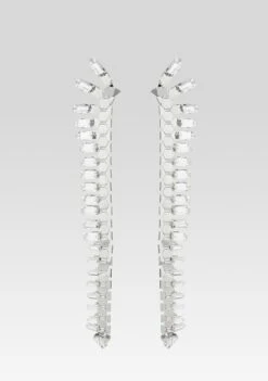 Snake Skin Crystal Earrings