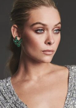 Crystal Clip Earrings -LUCY Clothing Shop HO21 CLIP EARRING