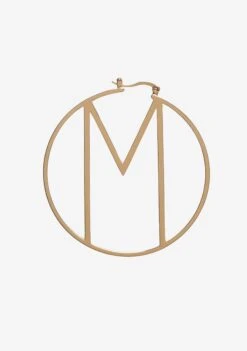 Hoop Letter Earring -LUCY Clothing Shop M