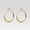 Manhattan Hoop Earrings -LUCY Clothing Shop ManhattanHoopEarrings GOld ECOMM