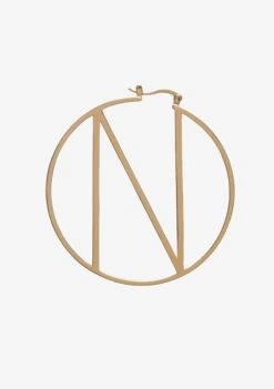 Hoop Letter Earring -LUCY Clothing Shop N