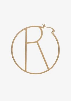 Hoop Letter Earring -LUCY Clothing Shop R