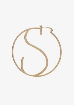 Hoop Letter Earring -LUCY Clothing Shop S