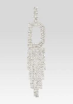 Alphabet Earring 26 Alphabet Earring -LUCY Clothing Shop Silver D ECOMM