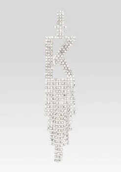 Alphabet Earring 33 Alphabet Earring -LUCY Clothing Shop Silver K ECOMM